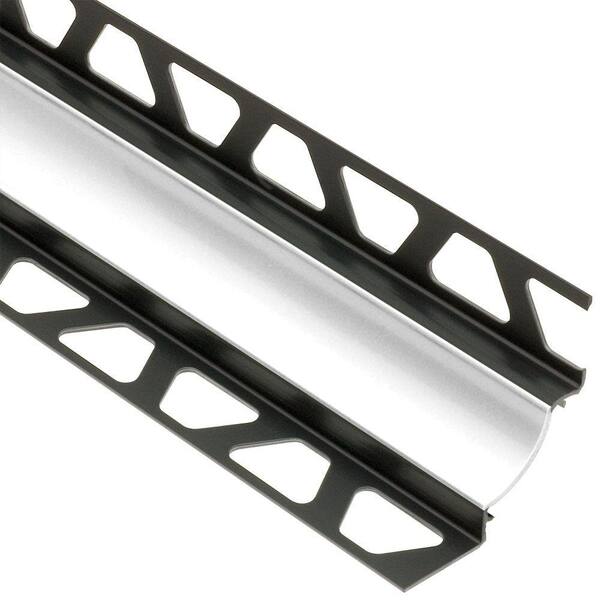 Schluter Dilex-HKW Bright White 9/32 in. x 8 ft. 2-1/2 in. PVC Cove-Shaped Tile Edging Trim