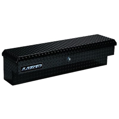 70 in Aluminum Full Size Side Mount Truck Box, Black with mounting hardware and keys included