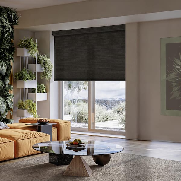 Designer Natural-Textured Light Filtering Roller Shades for Windows