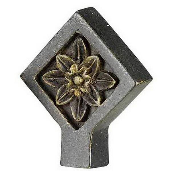 CAL Lighting 2 in. Bronze Square Resin Lamp Finial