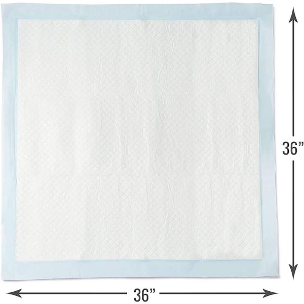 DMI Absorbent Disposable Underpads 36x36 560-7097-1900 - The Home Depot