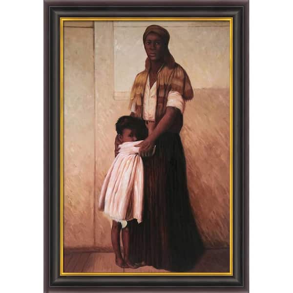 LA PASTICHE "To the Highest Bidder" by Harry Roseland 1 Piece Framed Oil Painting Culture Art Print, 33 in. x 45 in.