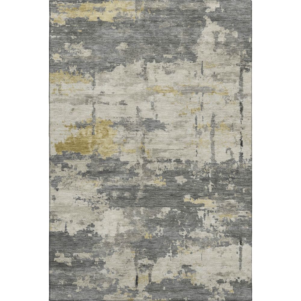 Mayfield Premium Machine Washable Abstract AMF2362 Pewter 10 ft. x 14 ft. Area Rug price history on PriceWatchPro