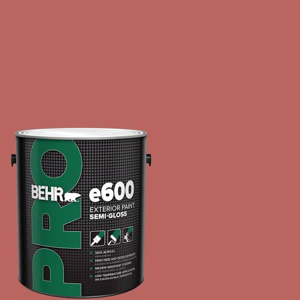 BEHR PRO 1 gal. #170D-6 Rose Wine Semi-Gloss Exterior Paint