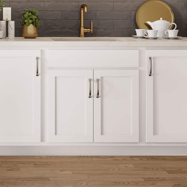 Shaker Partial Overlay 5.8125 in. W x 1.3125 in. D x 0.5625 in. H Antic Pull in Satin Nickel