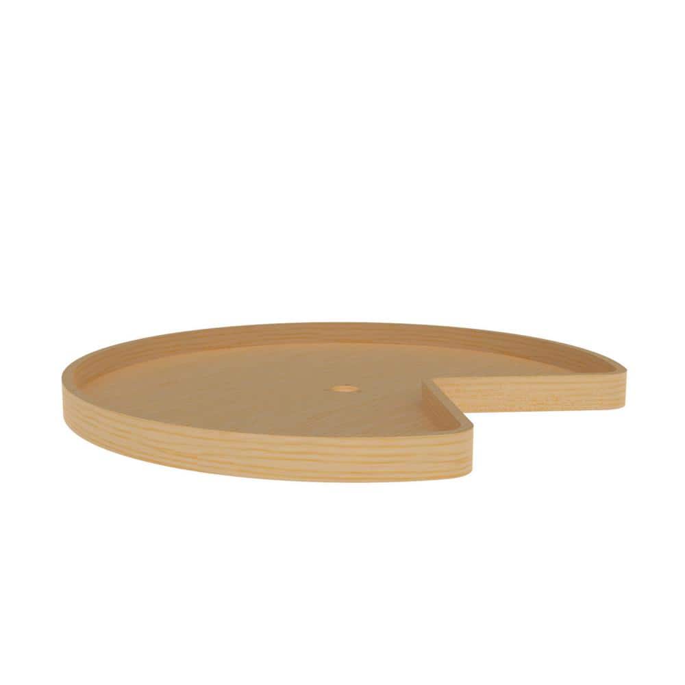 RevAShelf 32 in. Wood Kidney Lazy Susan with Swivel Bearing 4WLS401
