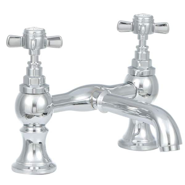 Elizabethan Classics 2-Handle Claw Foot Tub Faucet without Hand Shower in Chrome