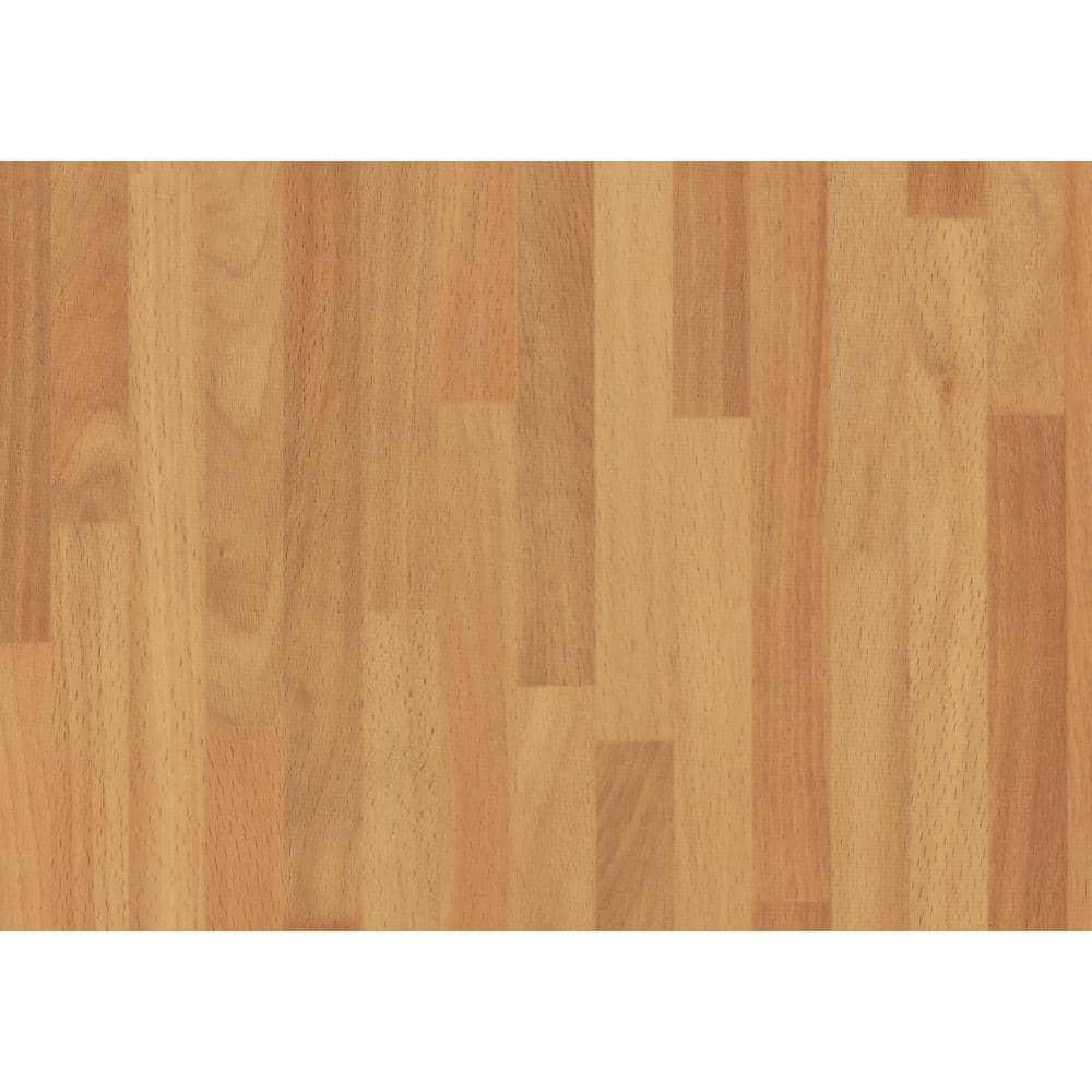 Butcher Block Light Brown Self-Adhesive Vinyl Film Roll