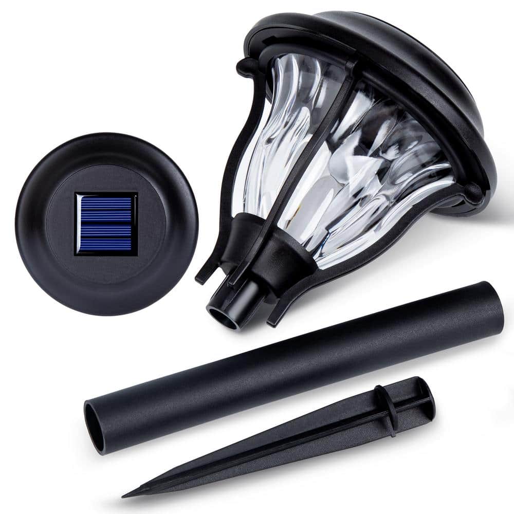 Black Solar Powered Integrated LED Pathway Light Multipack