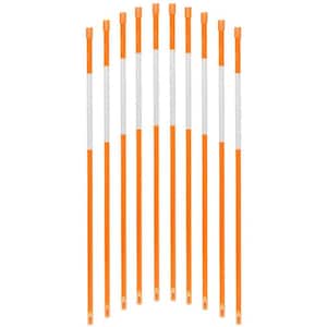 24 in. Reflective Hollow Driveway Markers, Orange (20-Pieces )