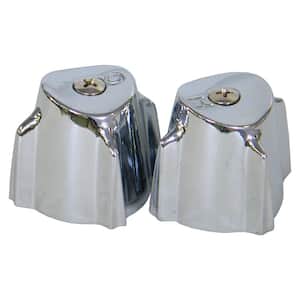 Pair of Faucet Handles in Chrome Finish for Price Pfister Replaces 940-031