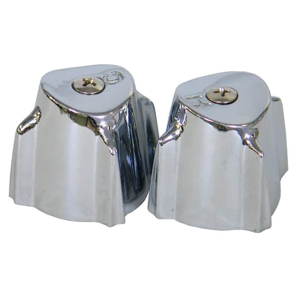Everbilt Pair of Faucet Handles in Chrome Finish for Price Pfister Replaces 940-031