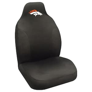 NFL - Denver Broncos Black Polyester Embroidered 0.1 in. x 20 in. x 40 in. Seat Cover