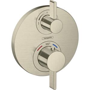 Ecostat S 2-Handle Shower Trim Kit in Brushed Nickel Valve Not Included