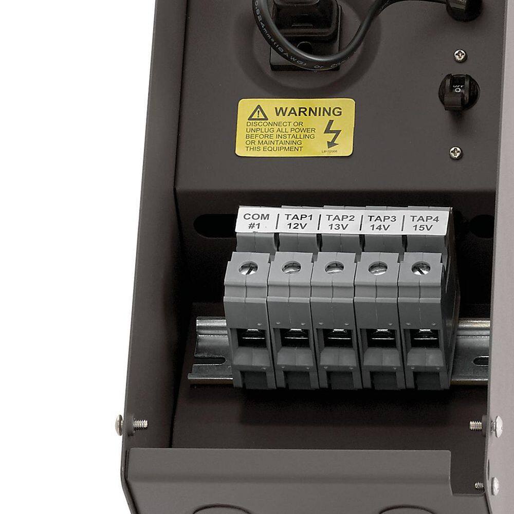 Textured Bronze 100W Low Voltage Steel Transformer