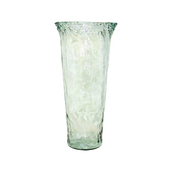 Titan Lighting Rhea 20 in. Glass Decorative Vase in Recycled Glass Finish