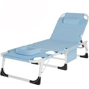 Face Down Tanning Chair with Face Arm Hole, 5-Position Adjustable, Folding Sleeping Bed Cot for Pool Beach Sunbathing