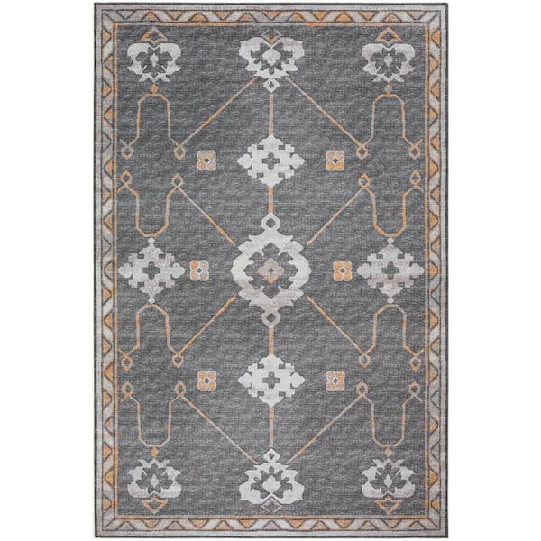 Addison Rugs Modena Charcoal 5 ft. x 7 ft. 6 in. Persian Area Rug