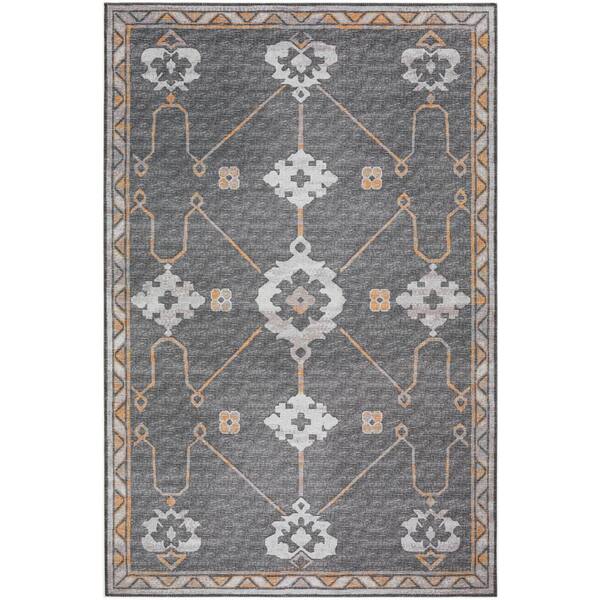 Addison Rugs Modena Charcoal 8 ft. x 10 ft. Persian Area Rug