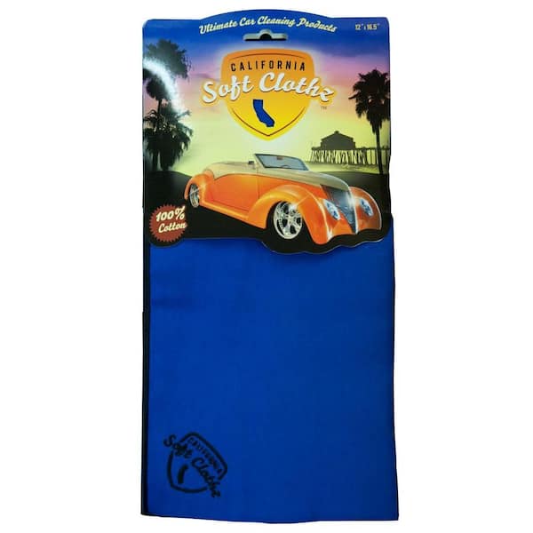 California Soft Clothz Soft Clothz Automotive Blue Detailing Cloth