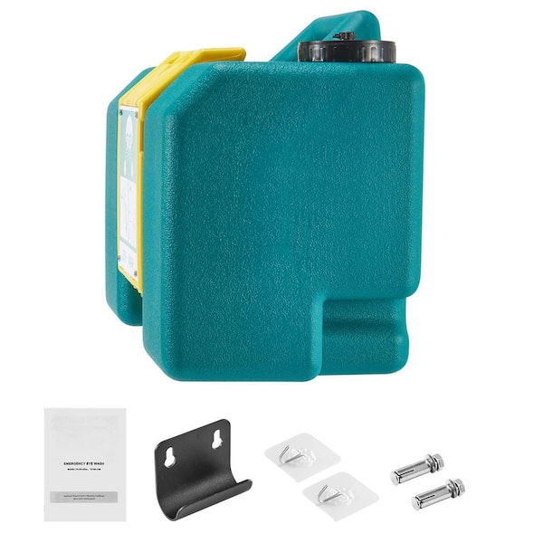 Portable Eye Wash Station 8 gal. OSHA-Approved Eyewash Station Wall-Mounted/On Flat Surface Eye Wash Unit (Green)