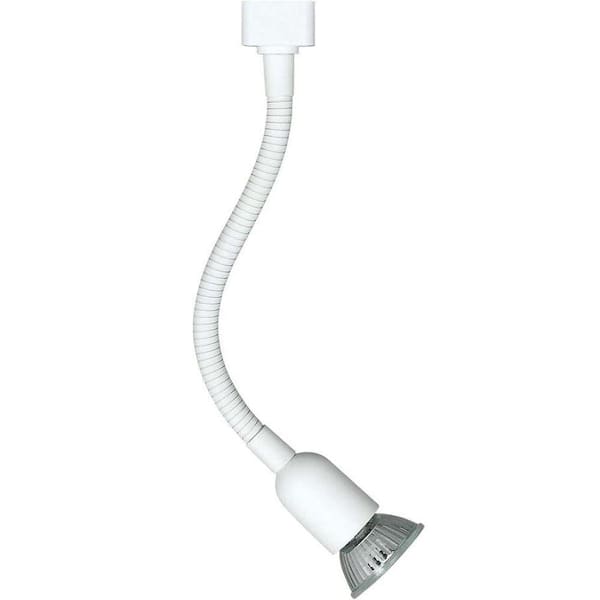 Hampton Bay Gooseneck White Linear Track Lighting Head
