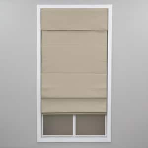 Linen Cordless Room Darkening Poly/Cotton Classic Roman Shade 34 in. W x 64 in. L