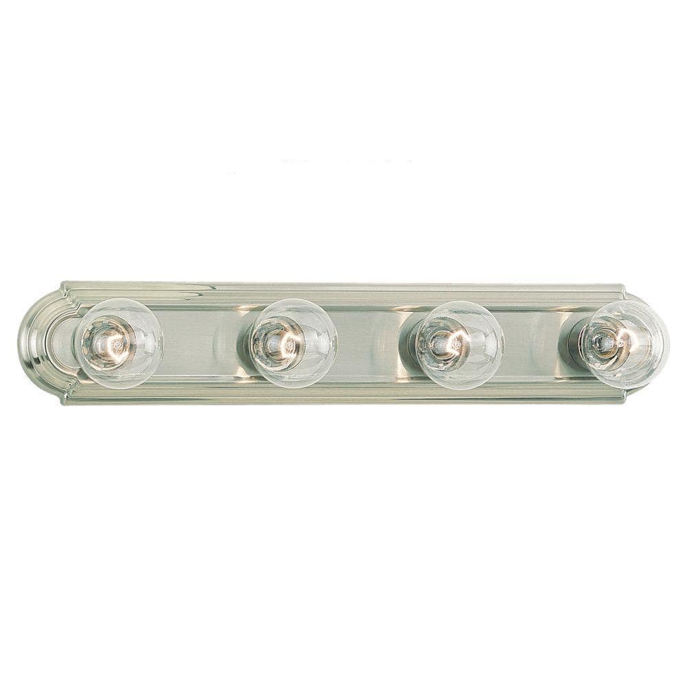 Brushed Nickel 24" 4-Light Vanity Bar Fixture