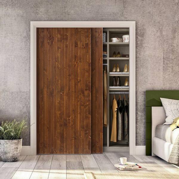 CALHOME 60 in. x 96 in. Japanese Series Pre Assemble Walnut