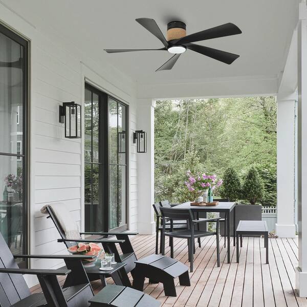 Reviews for TOZING 52 in. Smart Indoor Black Rope Low Profile