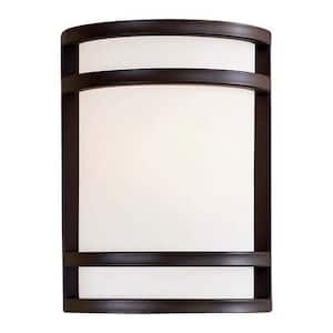 Bay View 1-Light Oil-Rubbed Bronze Outdoor Wall Lantern Sconce