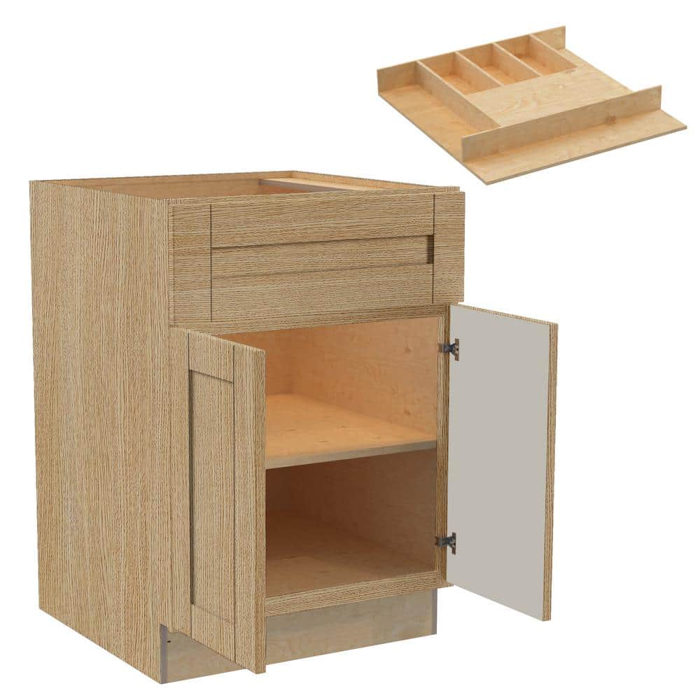 Washington 24 in. W x 24 in. D x 34.5 in. H Assembled Plywood Base Kitchen 