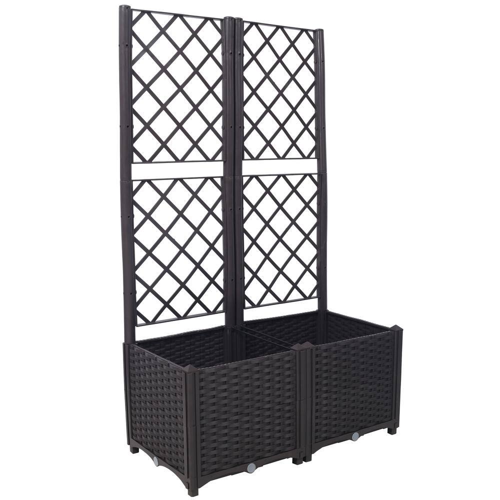 31.5 in. W Polyethylene Terephthalate (PET) Outdoor Raised Beds