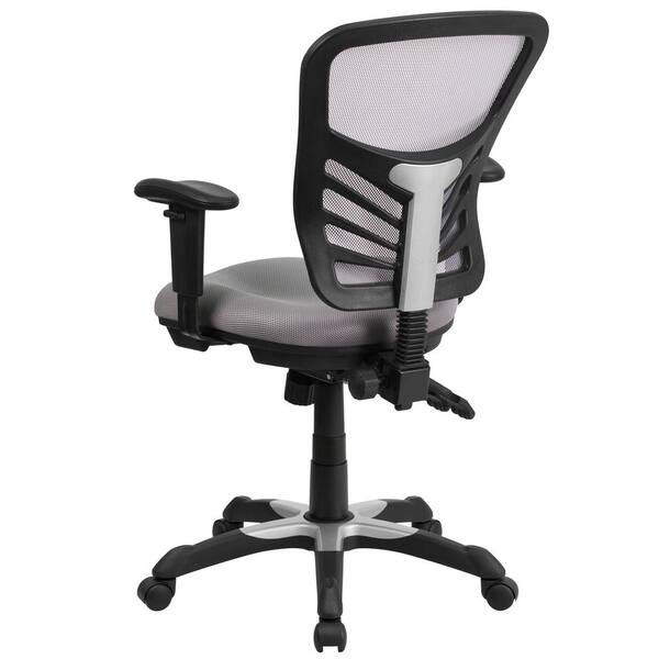 Flash Furniture Mid-back Black Mesh Chair With Triple Paddle Control 001168 for sale online