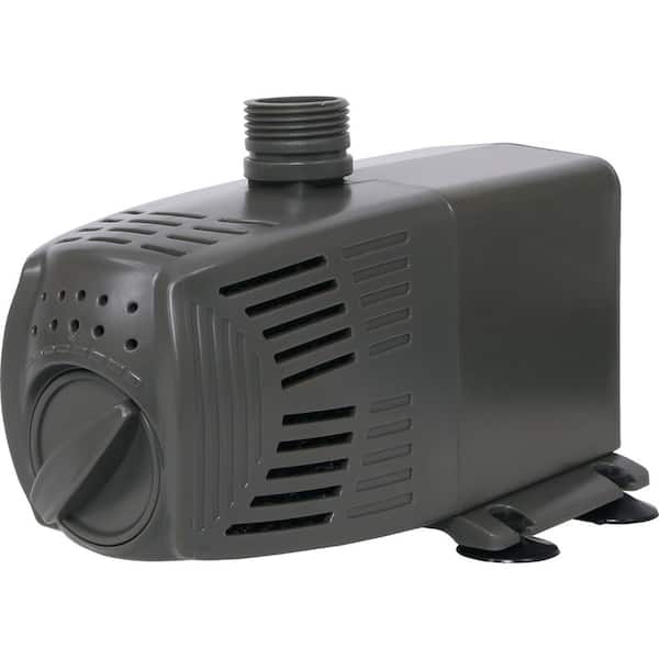 ECOPLUS 1110GPH Adjustable Water Pump Submersible or In-Line Use for Hydroponics, Fountains, Underground Pond Drainage, Cleaning