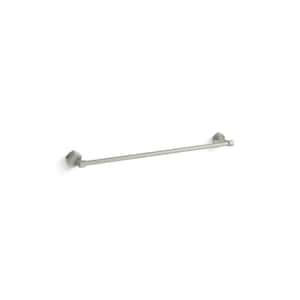 Occasion 24 in. Wall Mounted Single Towel Bar in Vibrant Brushed Nickel