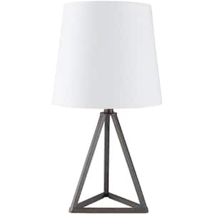 Rowan 16.5 in. Medium Gray Indoor Table Lamp