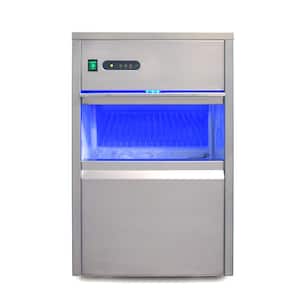 110 lb. Freestanding Automatic Ice Maker in Stainless Steel