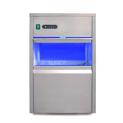 66 lb. Freestanding Automatic Ice Maker in Stainless Steel