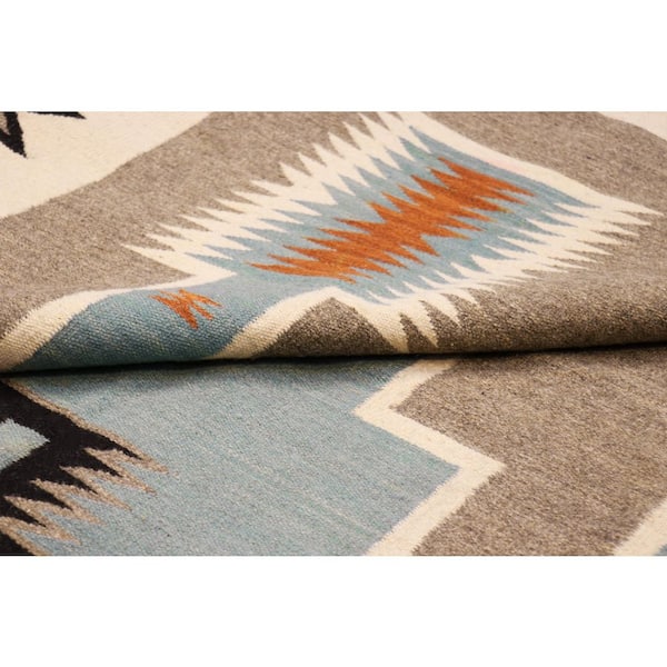 Tuscany Mocha/Ivory 9 ft. x 12 ft. Geomatric Area Rug