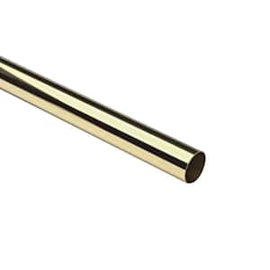 4 ft. Polished Brass 1-1/2 in. Outside Diameter Tubing with 0.05 in. Thickness