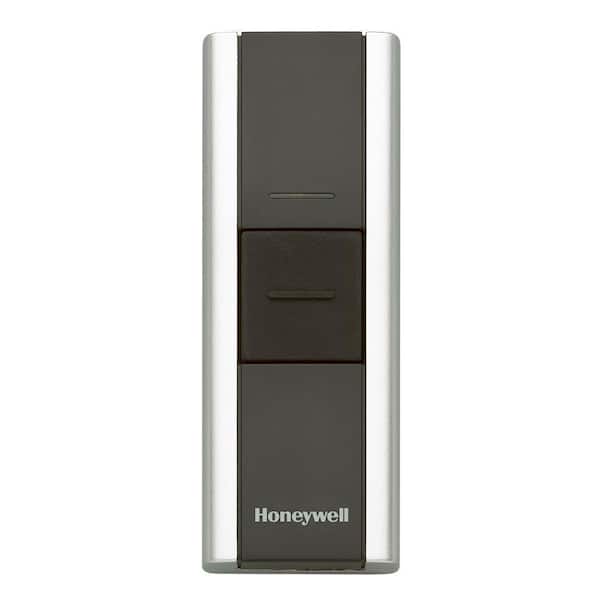 Honeywell Add-on or Replacement Push Button, Black/Chrome, Compatible w/Honeywell 300 Series and Decor Chimes