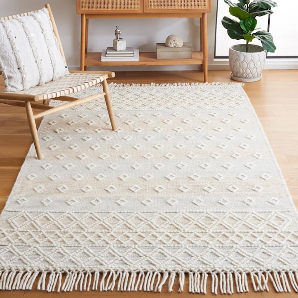 Vermont 6 ft. x 9 ft. Light Blue/Yellow Tribal Area Rug