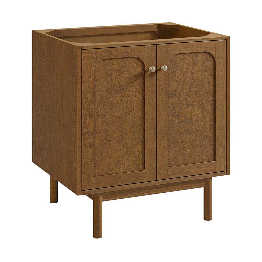 Laurent 29.9 in. W x 23.0 in. D x 33.0 in. H Single Bath Vanity Cabinet without Top in Honey Oak