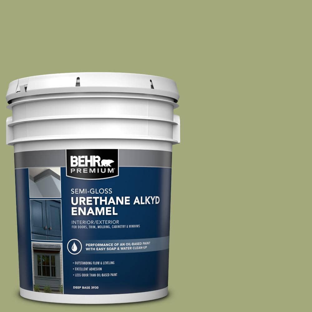 5 gal. #M350-5 Mossy Cavern Urethane Alkyd Semi-Gloss Enamel Interior/Exterior Paint price history on PriceWatchPro