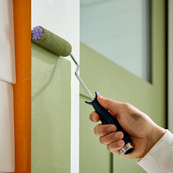 Extra Small 1-Inch Mini Paint Roller Kit – Includes 1 Handle + 2 Roller Covers, Wool Fiber, For Touch-Ups, Trim, Edges & Tight Corners