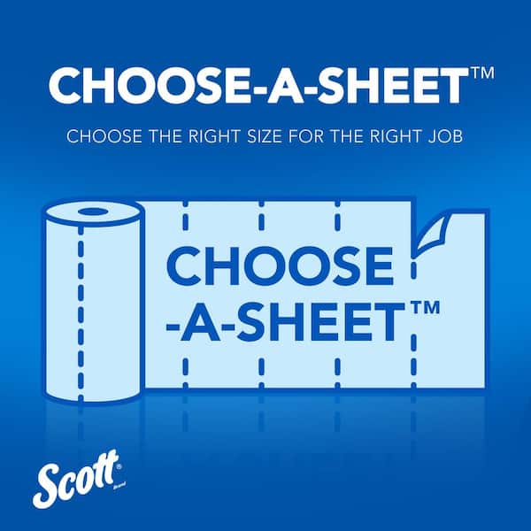 Blue Shop Towels Original 6 Mega Rolls Perforated 6.2 x 11 (140 Sheets per Roll)