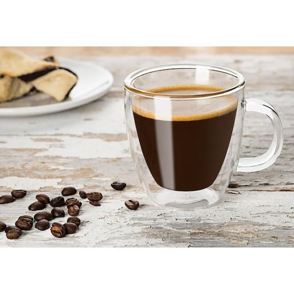 Savor Double Wall Insulated Espresso Glasses - 5.4 oz
