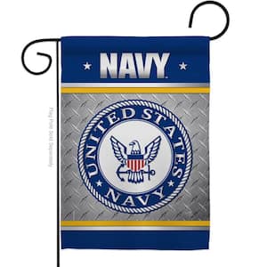13 in. x 18.5 in. US Navy Garden Double-Sided Armed Forces Decorative Vertical Flags
