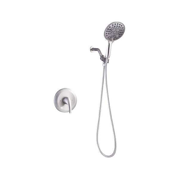 Siavonce Dual-Function Shower Faucet, Shower Trim Kit with 4-Spray In2ition 2-in-1 Dual Hand Held Shower Head with Hose